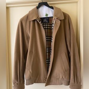 Mens vintage  BURBERRY LONDON MENS WOOL BOMBER JACKET COAT NOVA CHECK PLAID XL